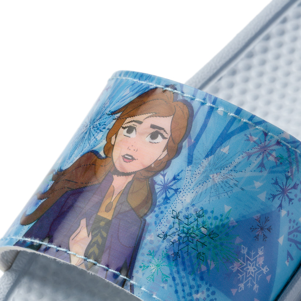 Ciabatte azzurre con stampa Frozen