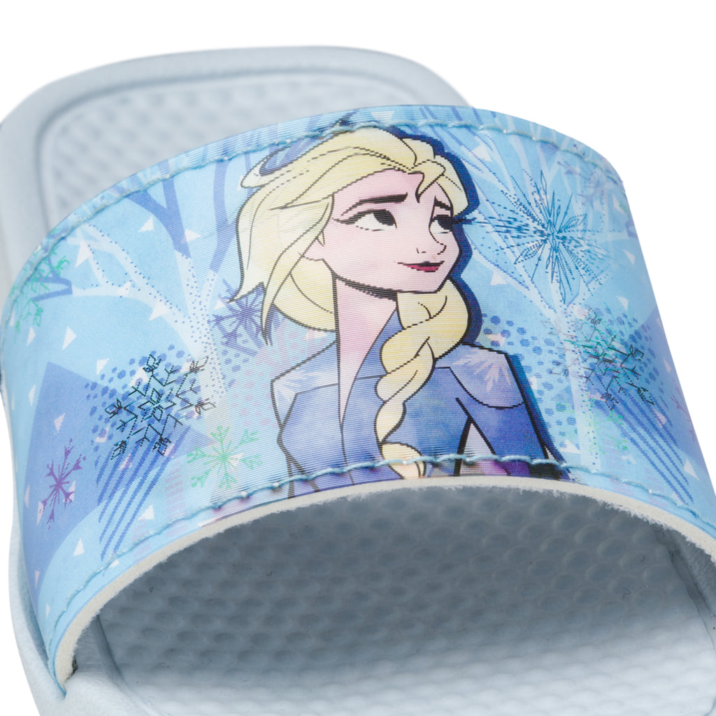 Ciabatte azzurre con stampa Frozen