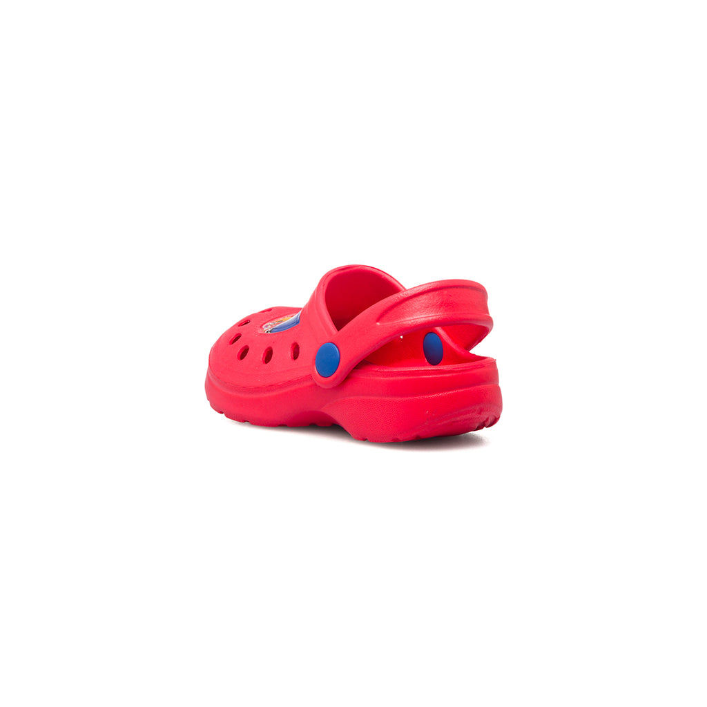 Sabot rosse da bambino con stampa Cars