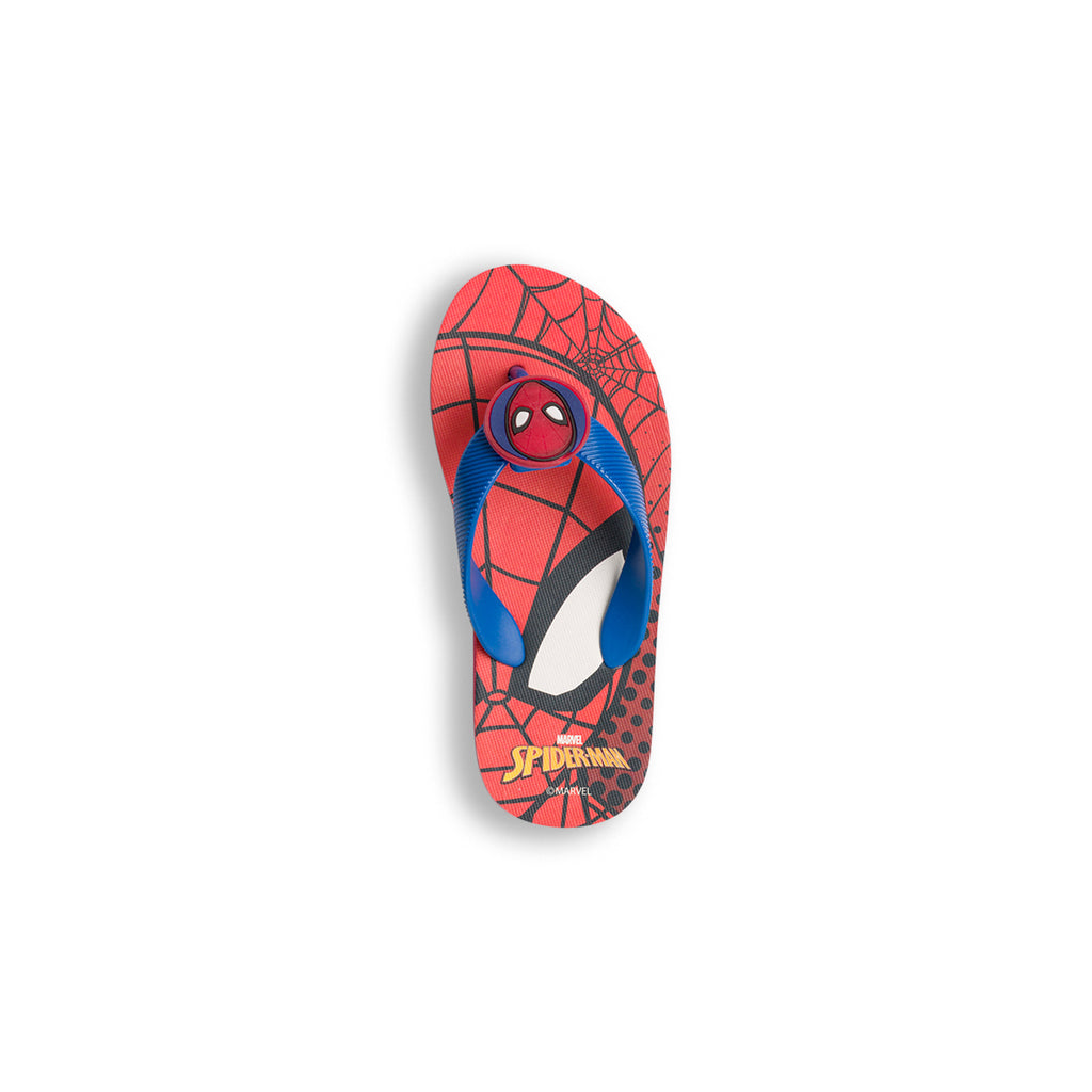 Ciabatte infradito da bambino rosse con luci Spiderman