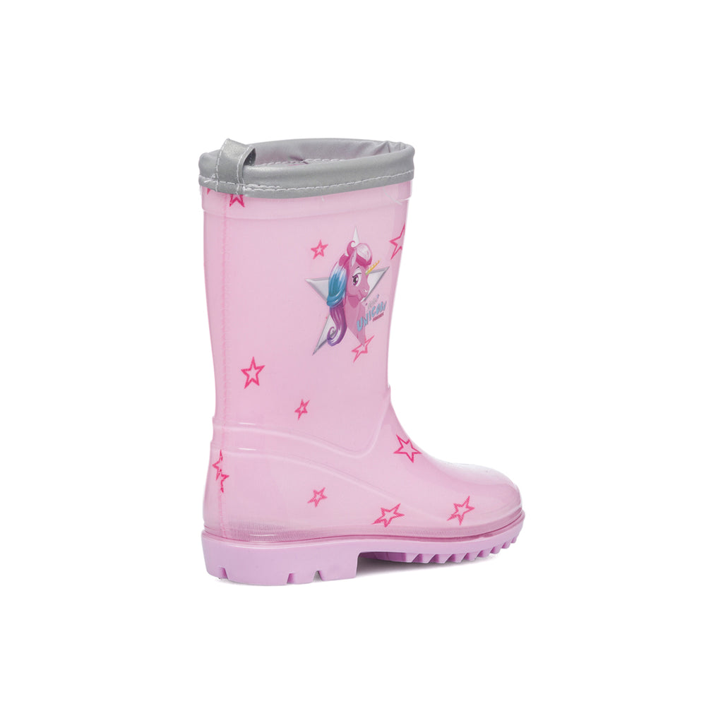 Stivali di gomma rosa unicorno Cool Kids