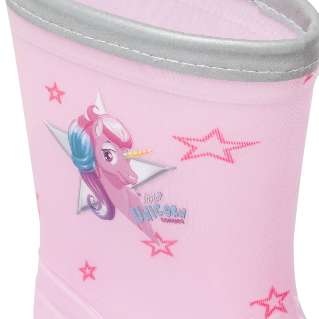 Stivali di gomma rosa unicorno Cool Kids