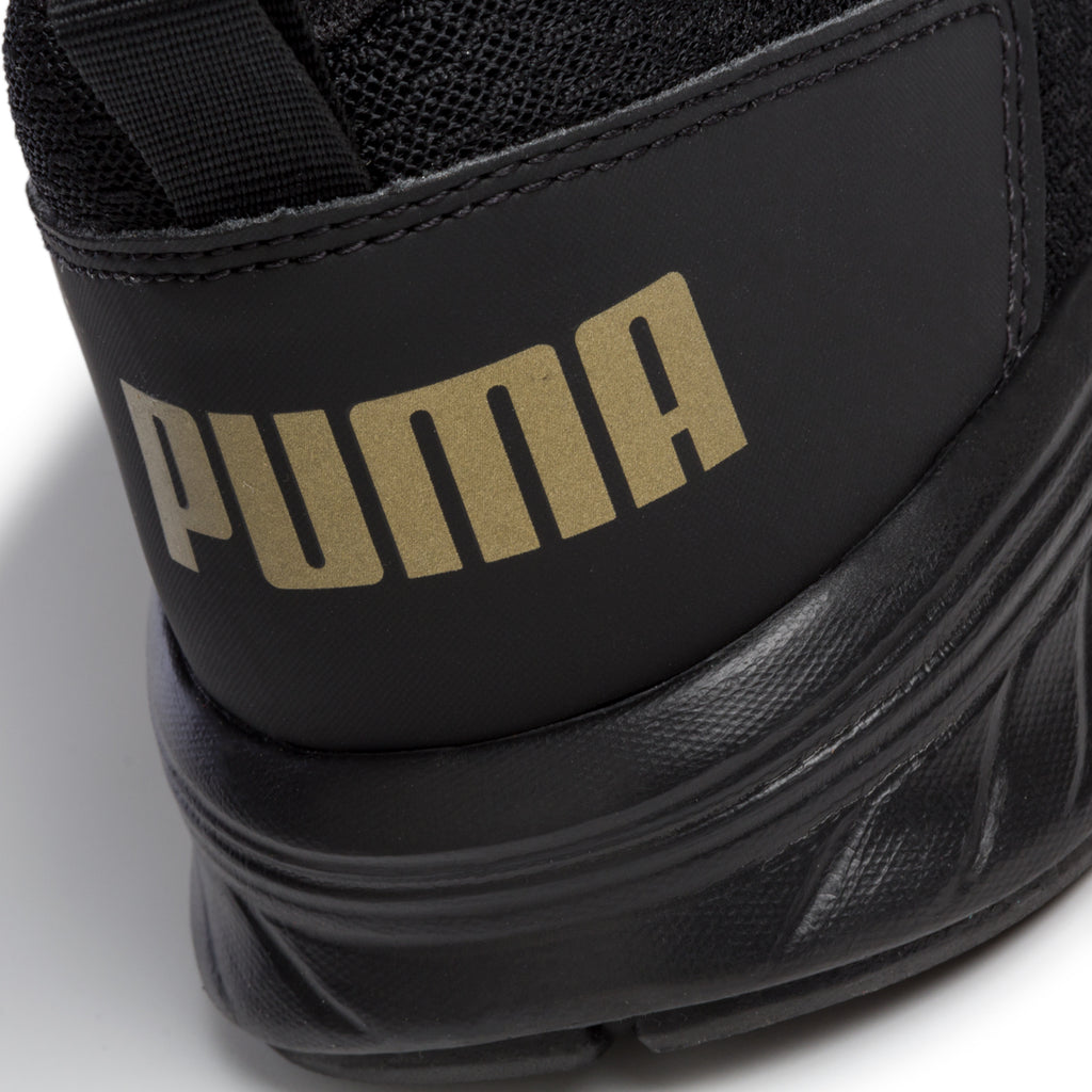 Scarpe da running nere in tessuto con logo a contrasto Puma Nrgy Comet