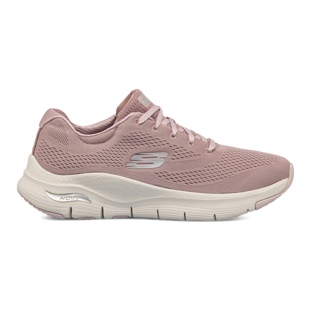 Scarpe da ginnastica rosa da donna con soletta Arch-Fit Skechers Comfy Wave