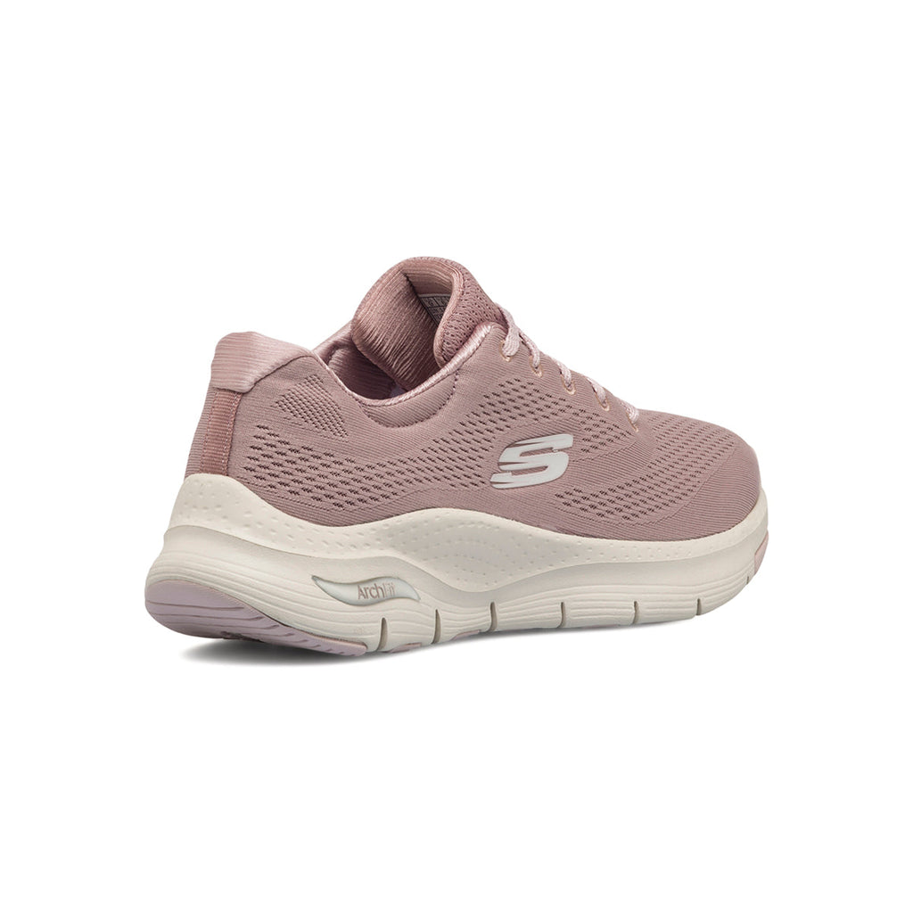 Scarpe da ginnastica rosa da donna con soletta Arch-Fit Skechers Comfy Wave