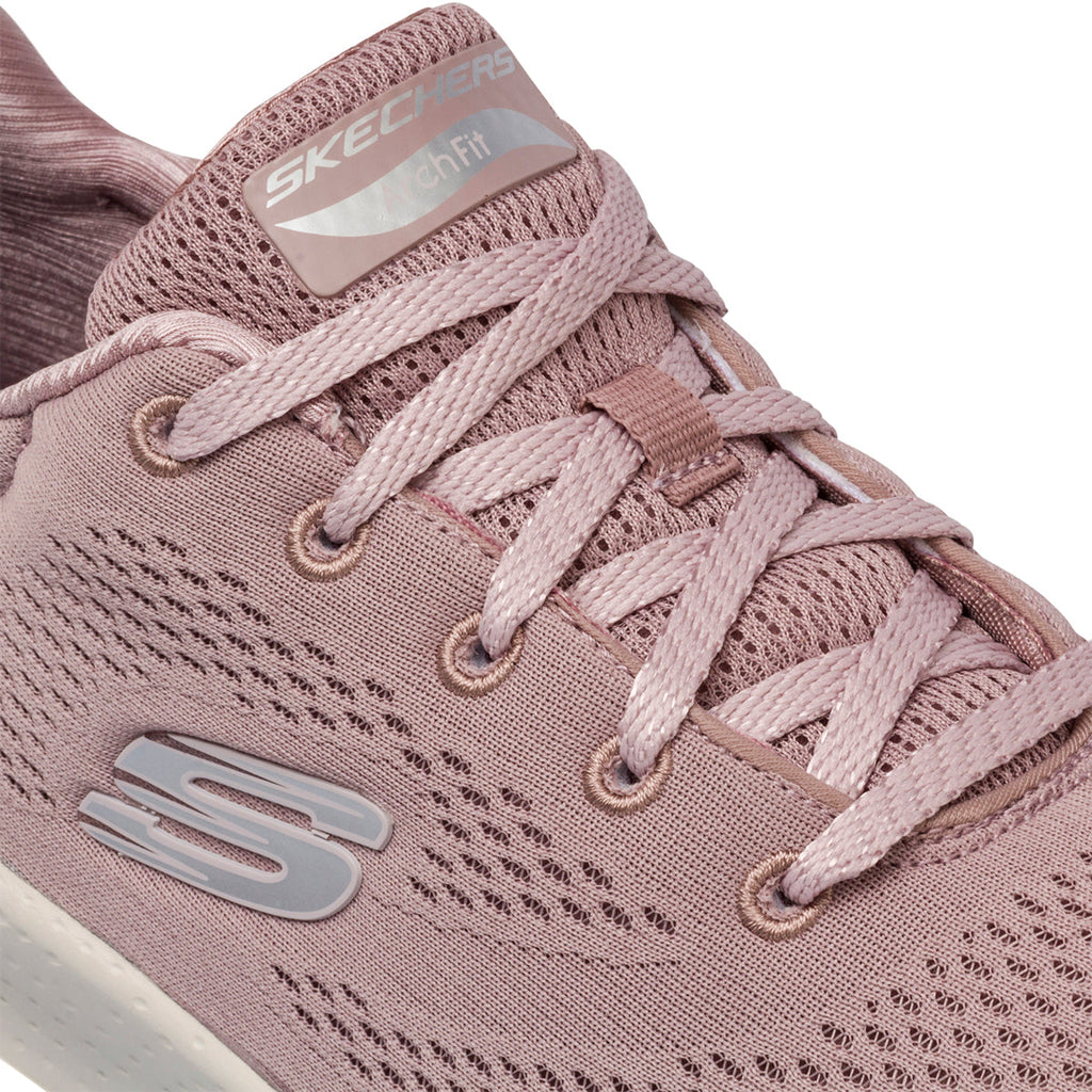 Scarpe da ginnastica rosa da donna con soletta Arch-Fit Skechers Comfy Wave