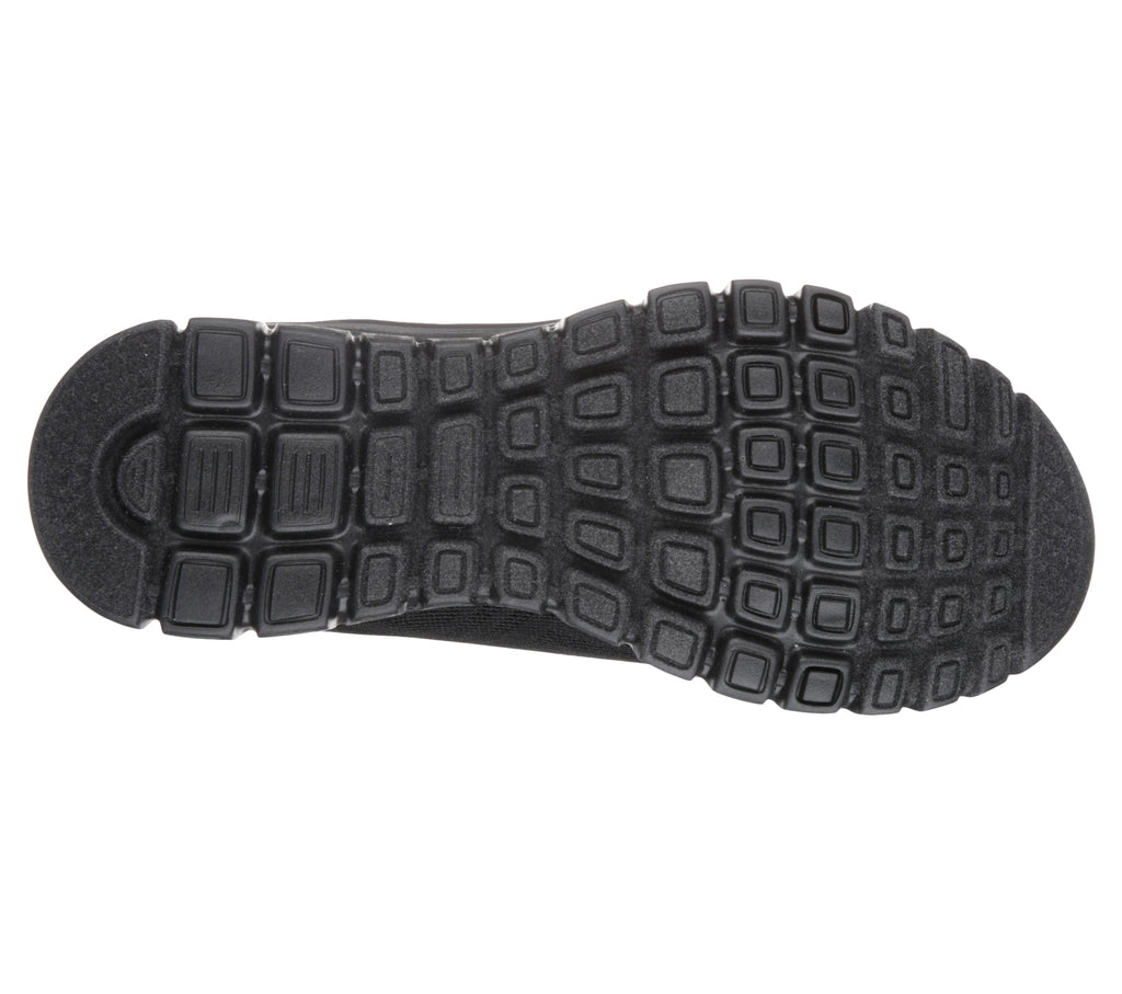Scarpe da ginnastica nere da donna in tessuto mesh con Pianta Larga Skechers Graceful