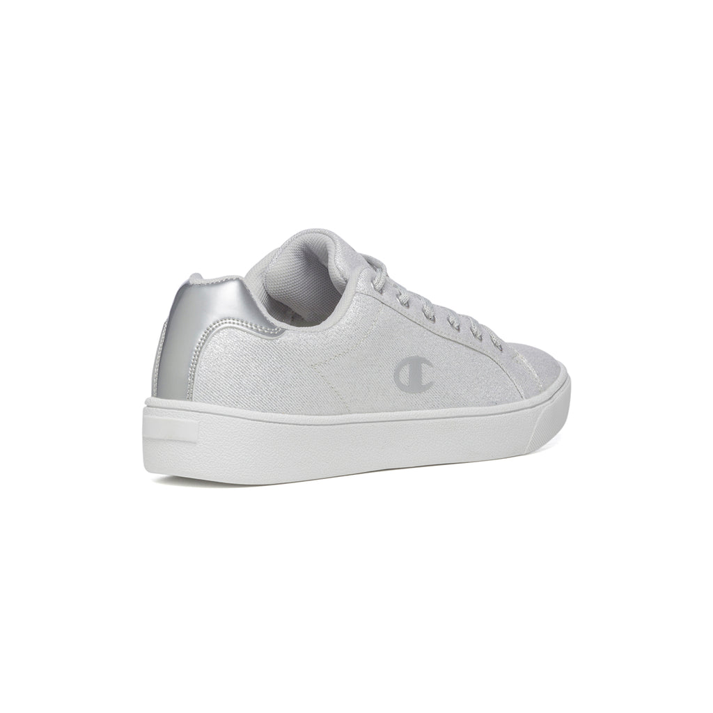 Sneakers argento effetto glitterato in canvas Champion Alex