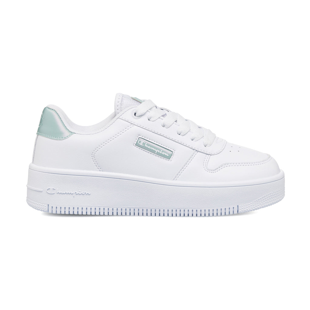 Sneakers bianche da donna con suola a zeppa Champion Rebound Platform Metal