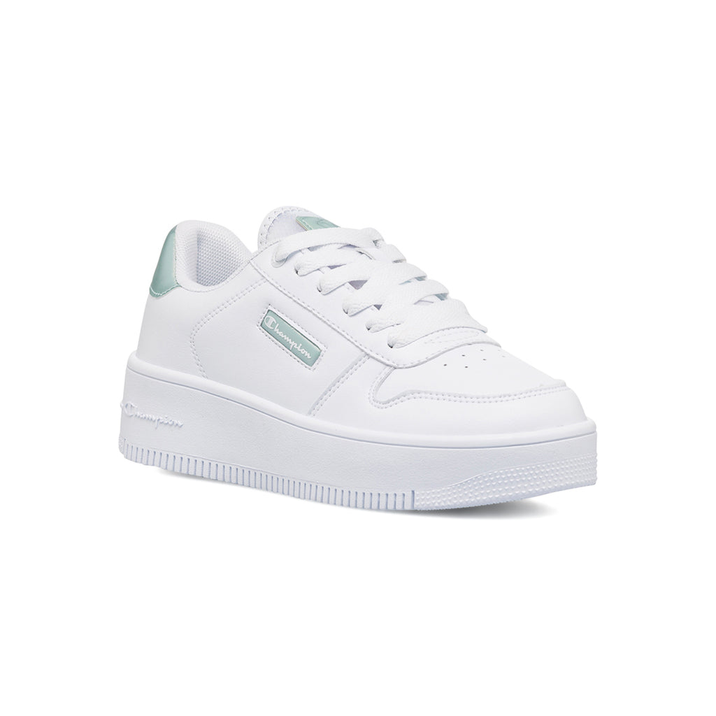 Sneakers bianche da donna con suola a zeppa Champion Rebound Platform Metal