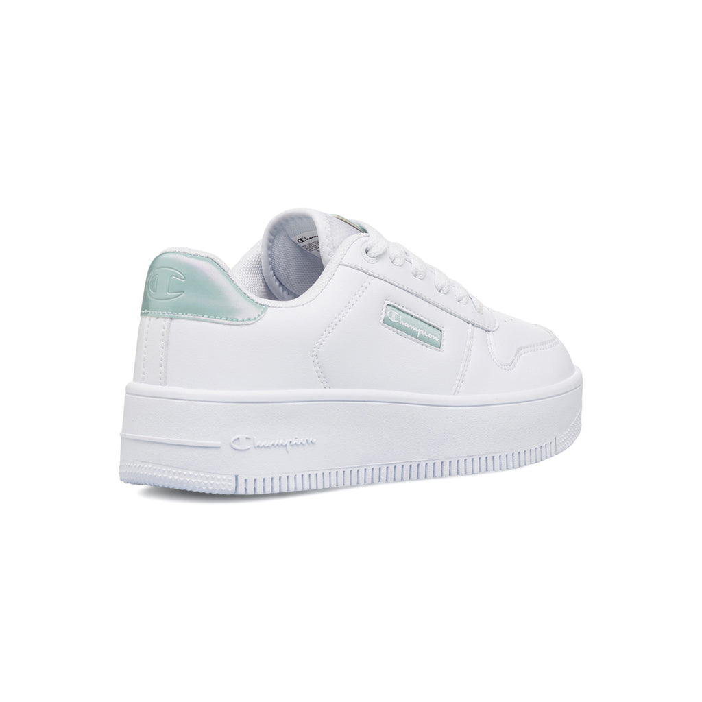 Sneakers bianche da donna con suola a zeppa Champion Rebound Platform Metal