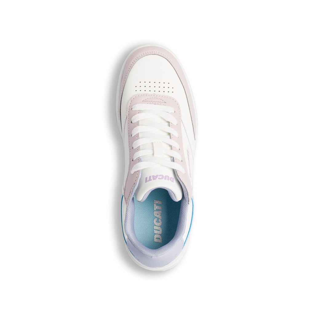 Sneakers bianche da donna con dettagli multicolore Ducati Penelope