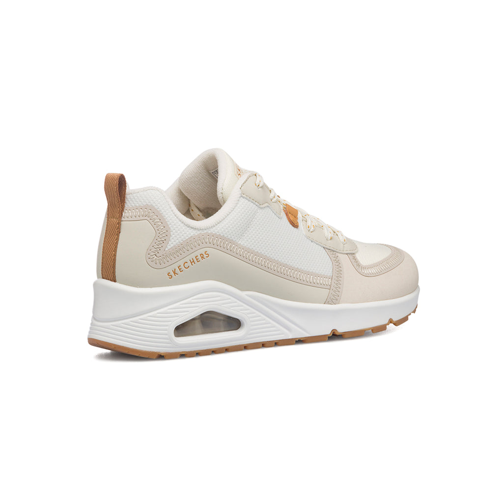 Sneakers off-white da donna con suola ad aria Skechers Uno