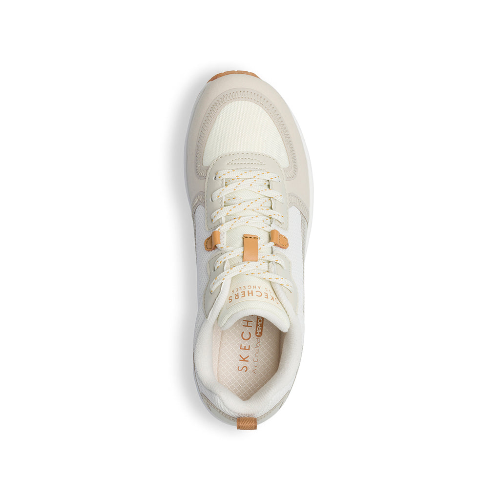 Sneakers off-white da donna con suola ad aria Skechers Uno
