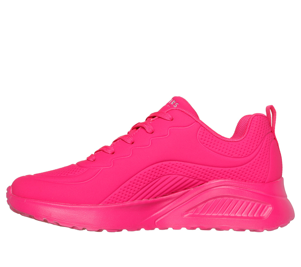 Sneakers fucsia da donna con sottopiede Memory Foam Skechers Uno Lite