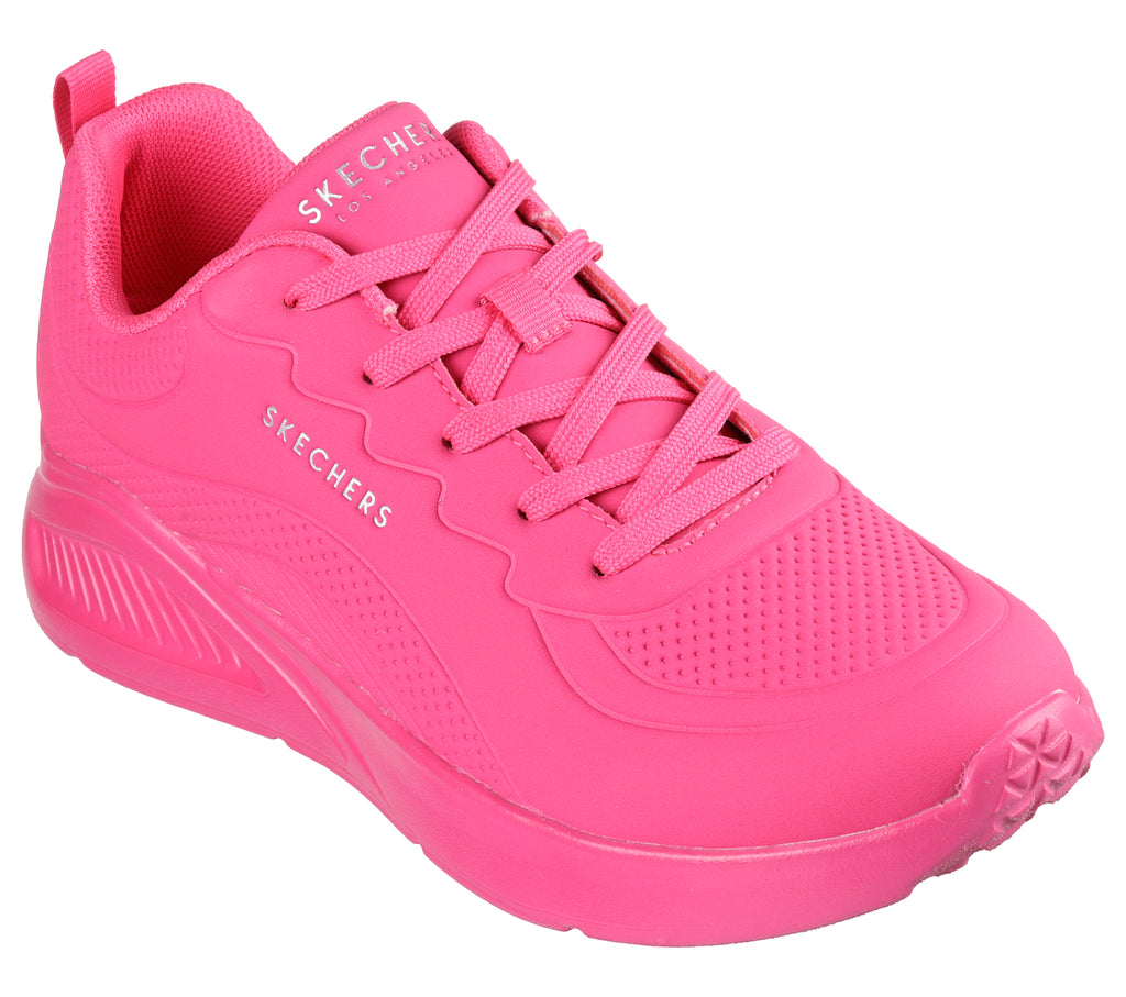 Sneakers fucsia da donna con sottopiede Memory Foam Skechers Uno Lite