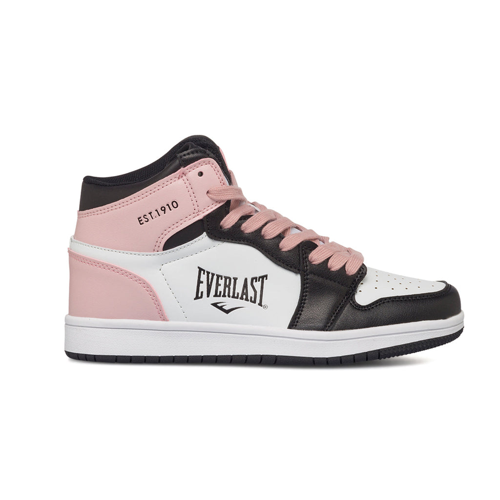 Sneakers alte rosa, nere e bianche da donna Everlast