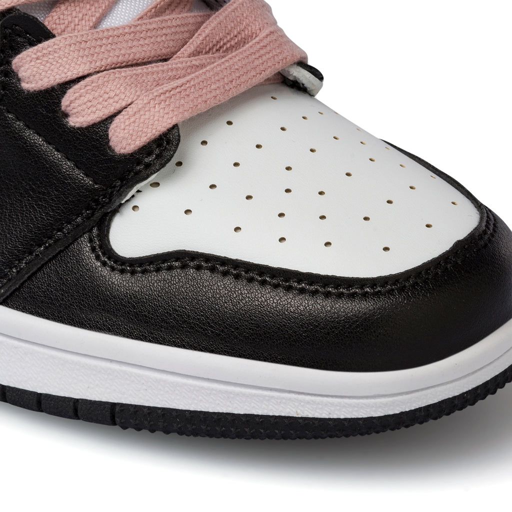 Sneakers alte rosa, nere e bianche da donna Everlast