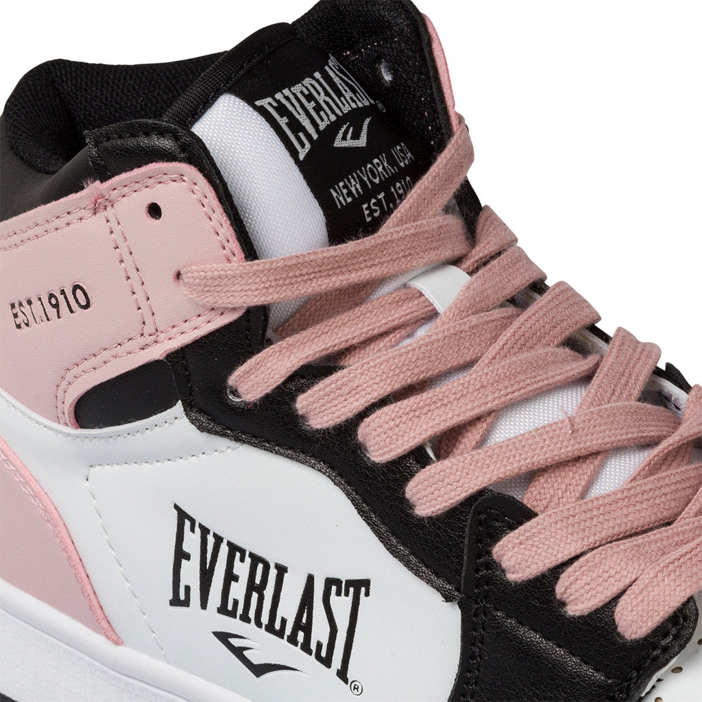 Sneakers alte rosa, nere e bianche da donna Everlast