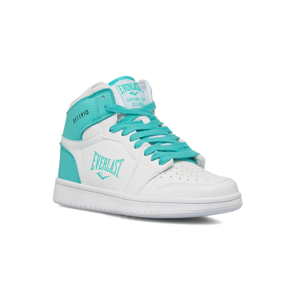 Sneakers alte bianche e azzurre da donna Everlast