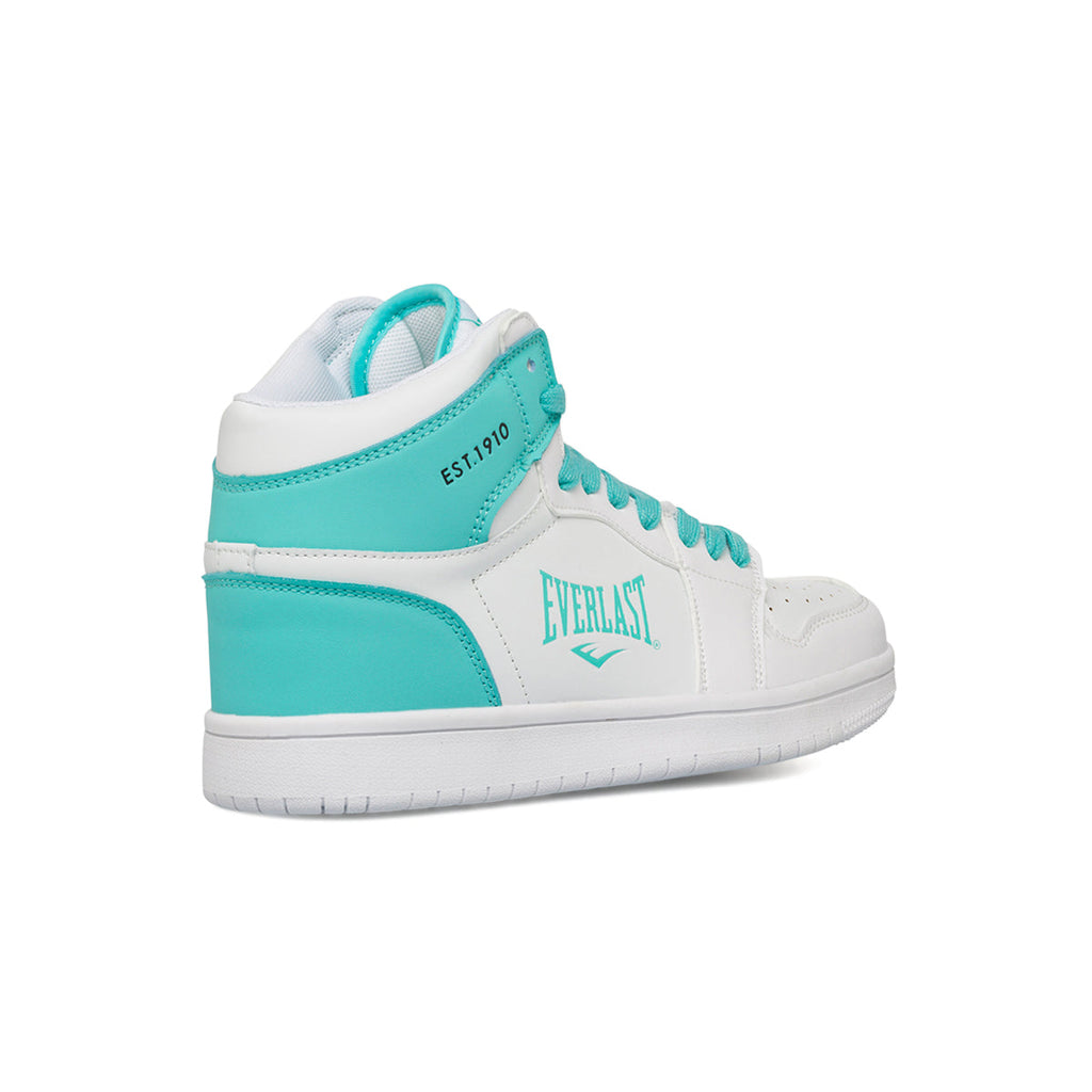 Sneakers alte bianche e azzurre da donna Everlast