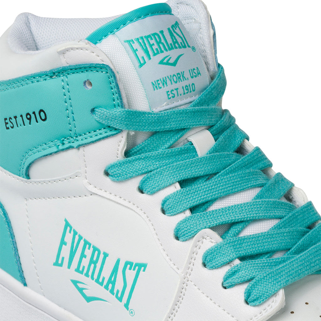 Sneakers alte bianche e azzurre da donna Everlast