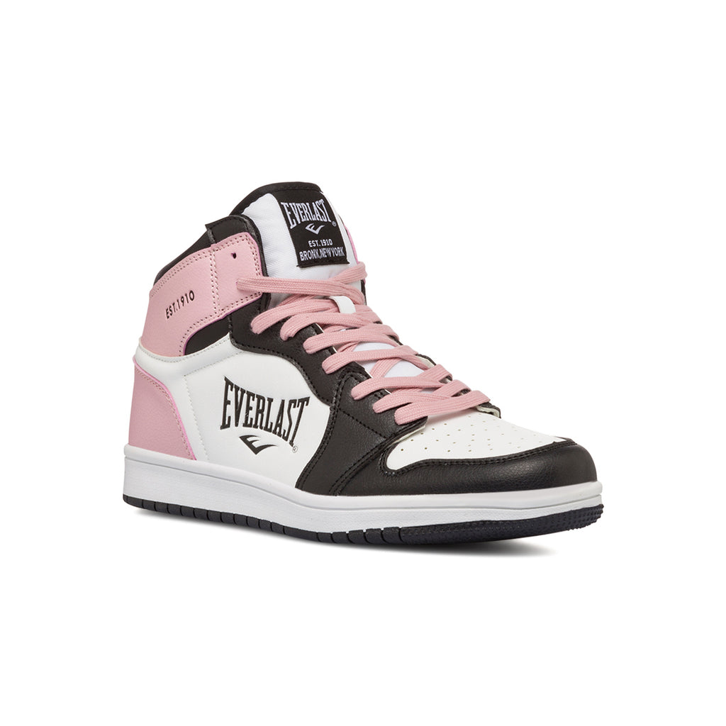 Sneakers alte bianche, rosa e nere da donna Everlast