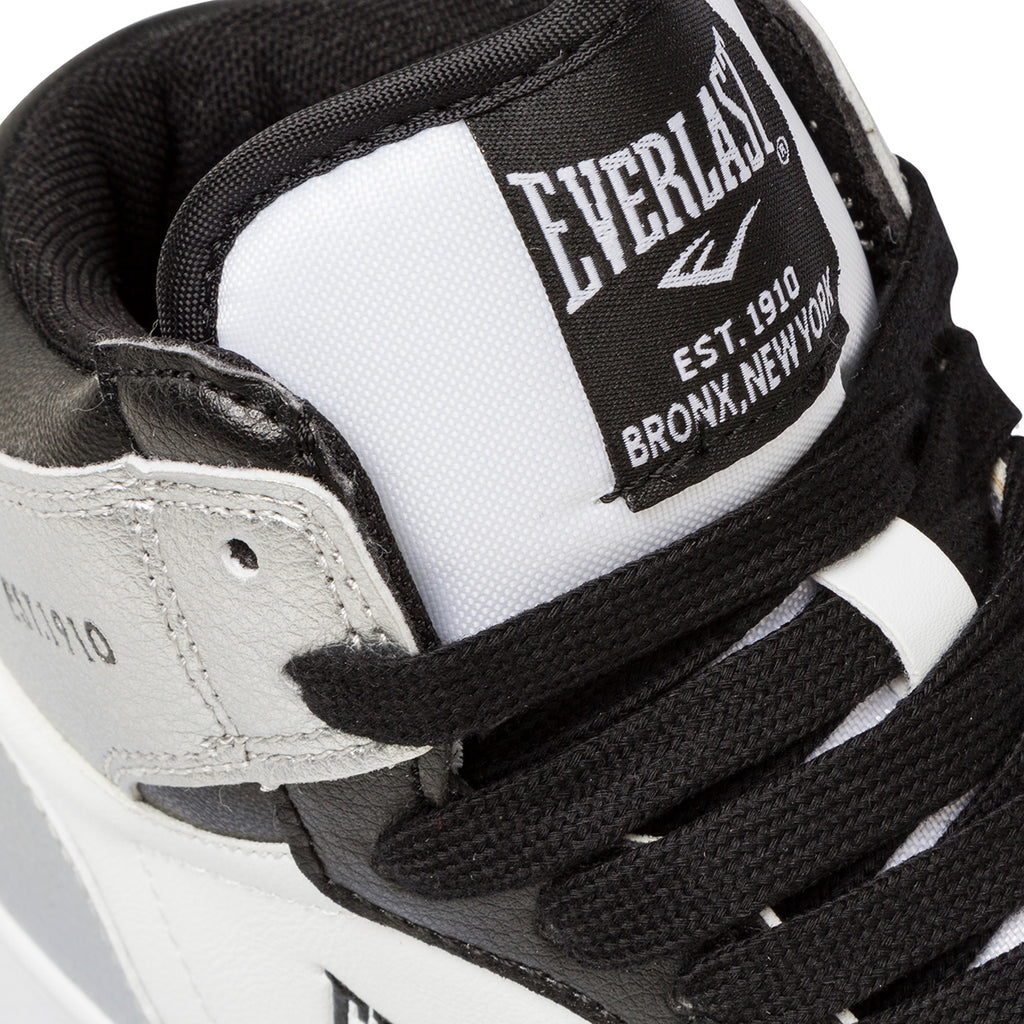 Sneakers alte bianche, argento e nere da donna Everlast