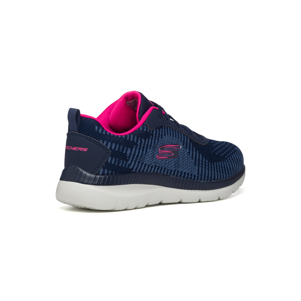 Scarpe da running blu in tessuto Skech-Knit con sottopiede Memory Foam Skechers Bountiful