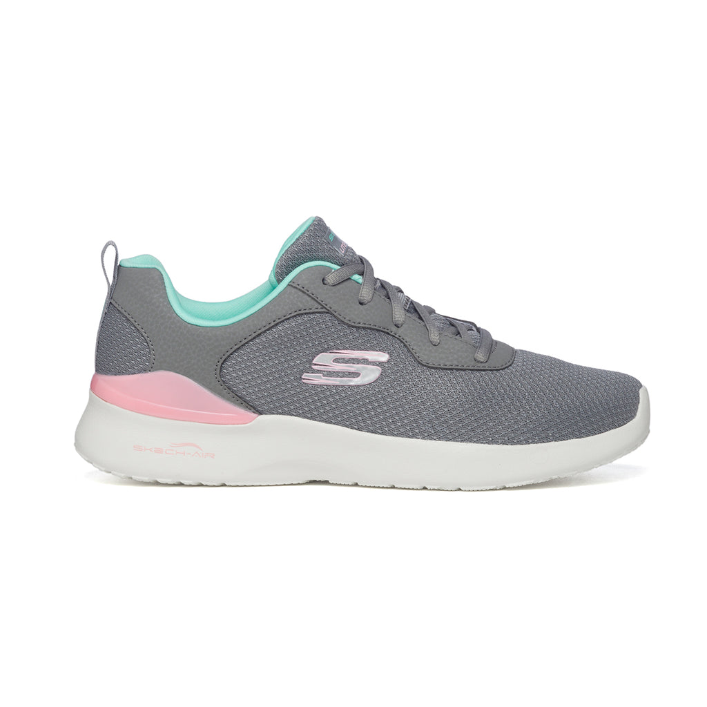 Scarpe da running grigie in mesh con soletta Memory Foam Skechers Skech-Air Dynamight