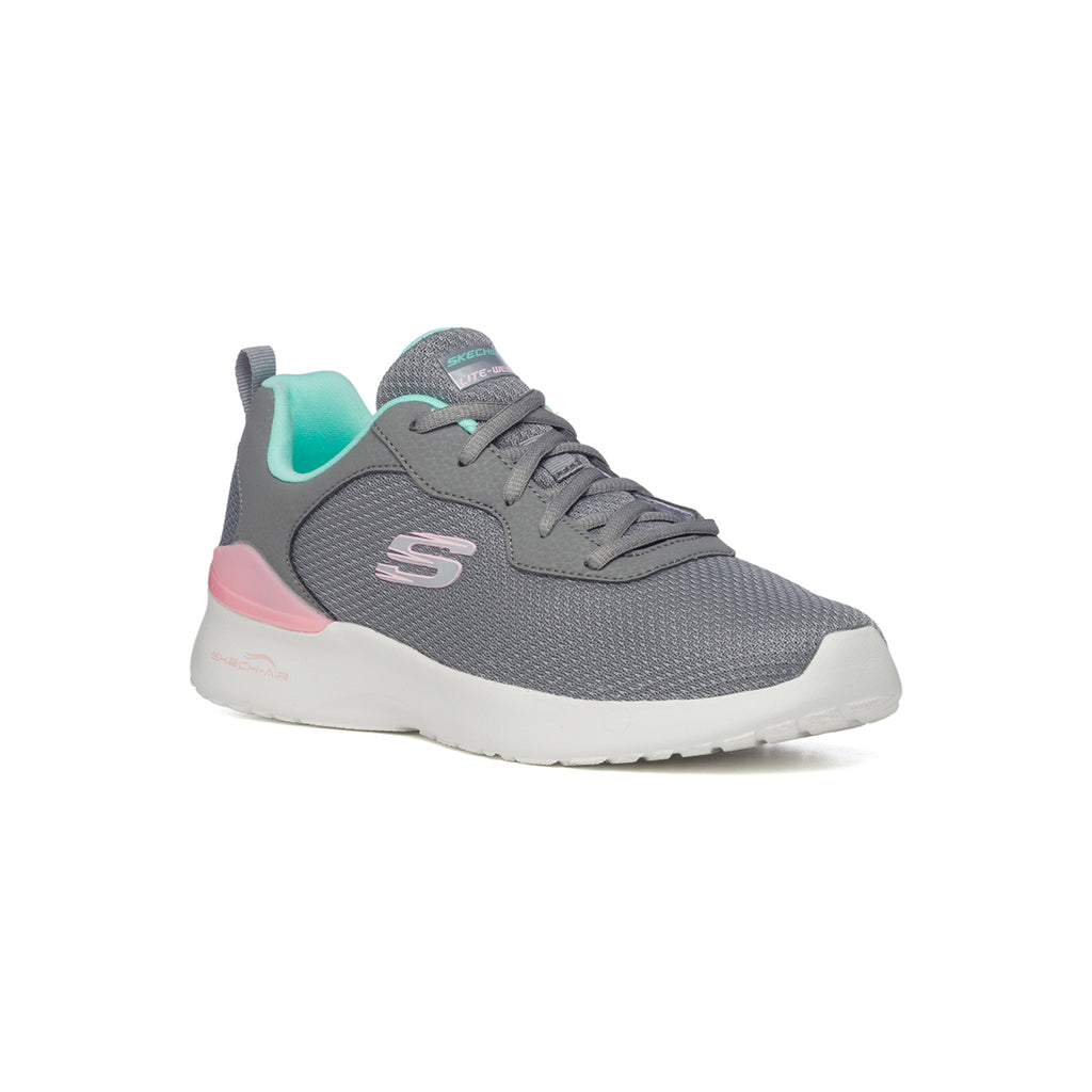 Scarpe da running grigie in mesh con soletta Memory Foam Skechers Skech-Air Dynamight