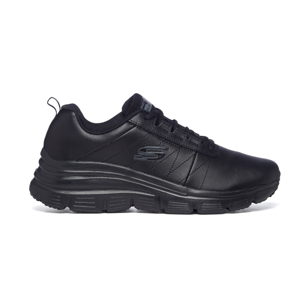 Scarpe da running nere con suola Memory Foam e intersuola Lite-Weight Skechers Fashion Fit