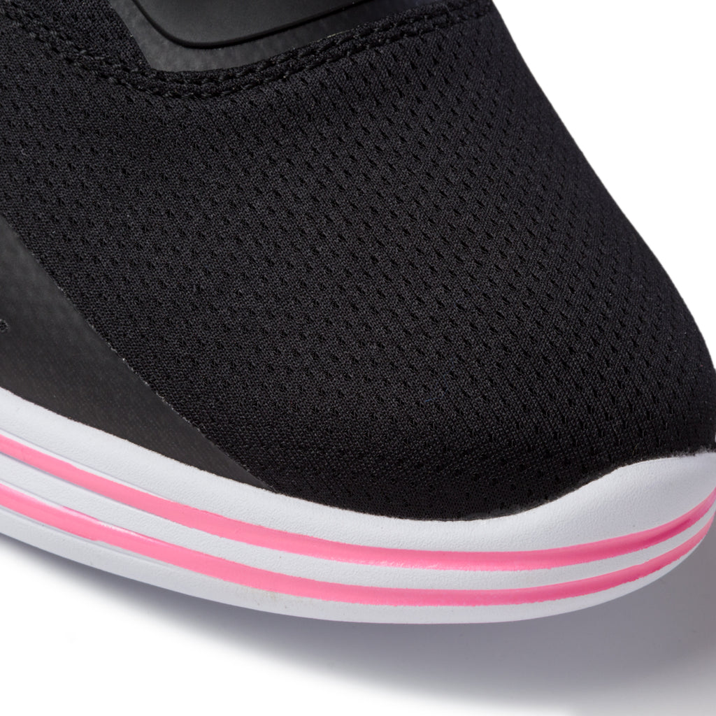 Scarpe da running nere in tessuto con dettagli fucsia Champion Nyame