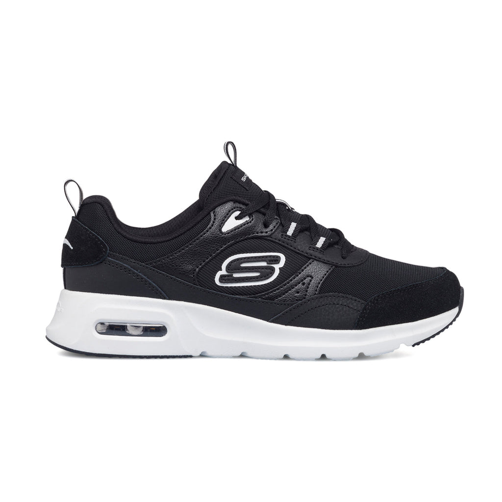 Scarpe da ginnastica nere da donna con soletta Memory Foam Skechers Skech-Air Court - Cool Avenue