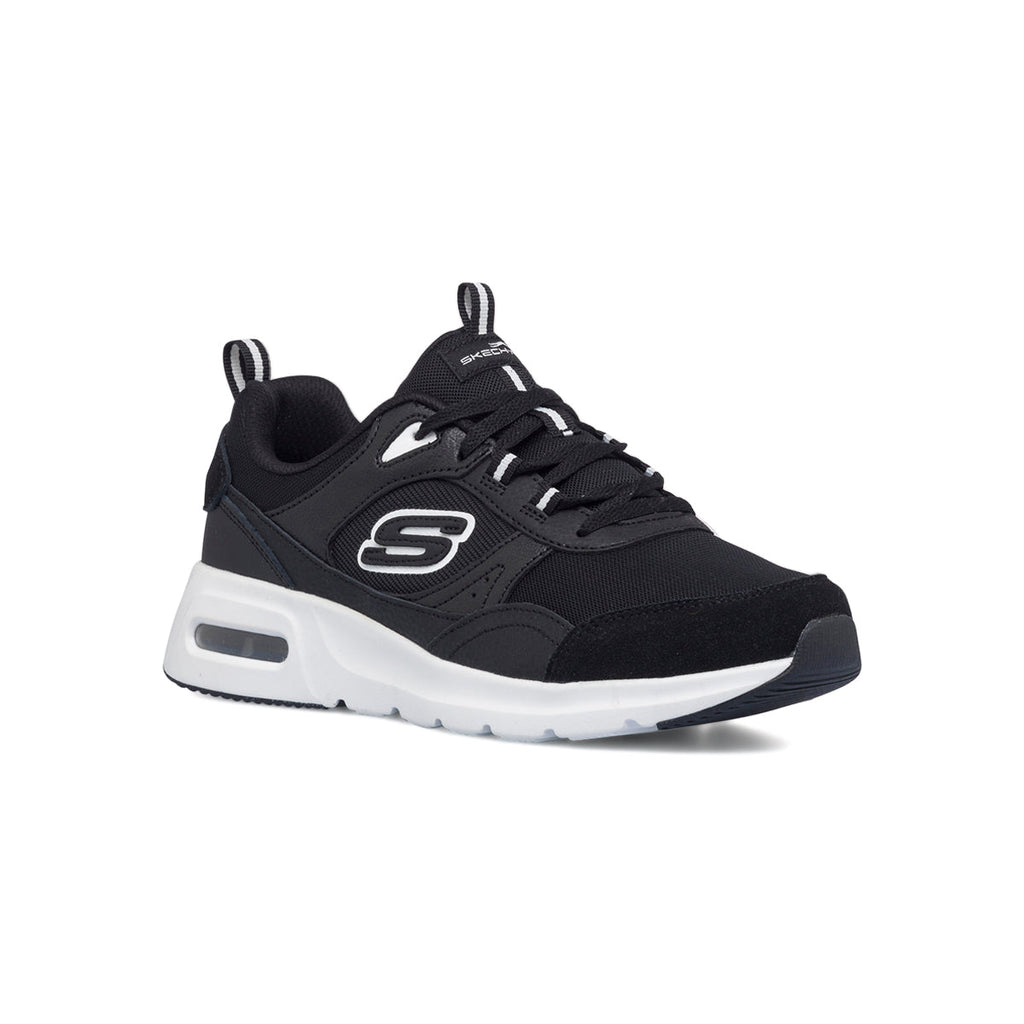 Scarpe da ginnastica nere da donna con soletta Memory Foam Skechers Skech-Air Court - Cool Avenue