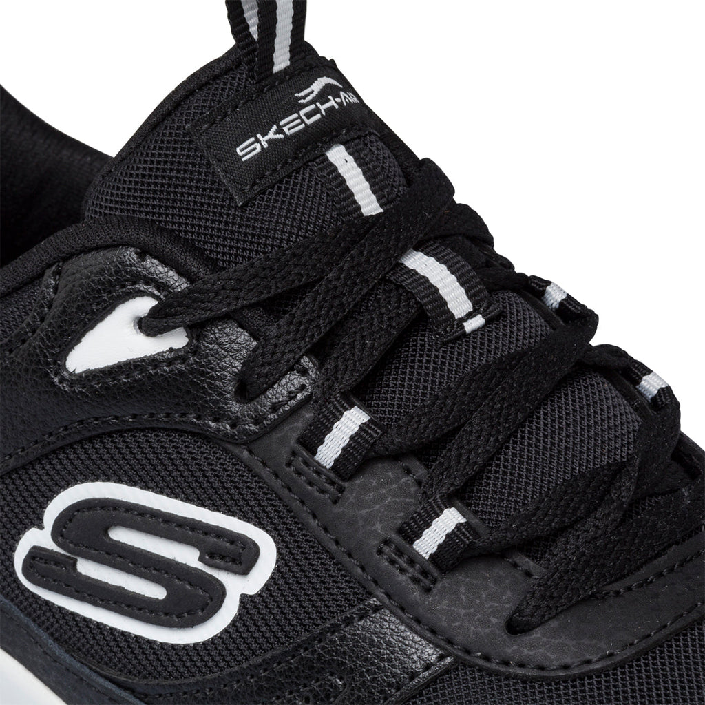 Scarpe da ginnastica nere da donna con soletta Memory Foam Skechers Skech-Air Court - Cool Avenue