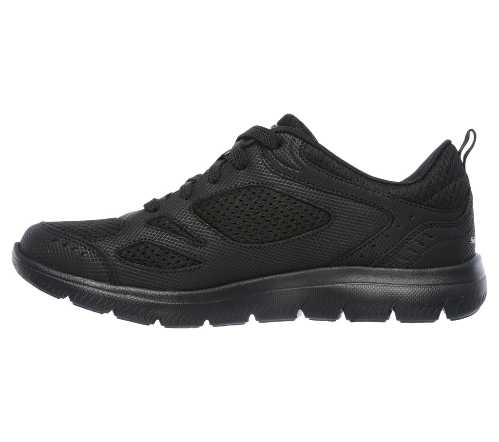 Scarpe da ginnastica nere da donna con soletta Memory Foam  Skechers Summits - Suited