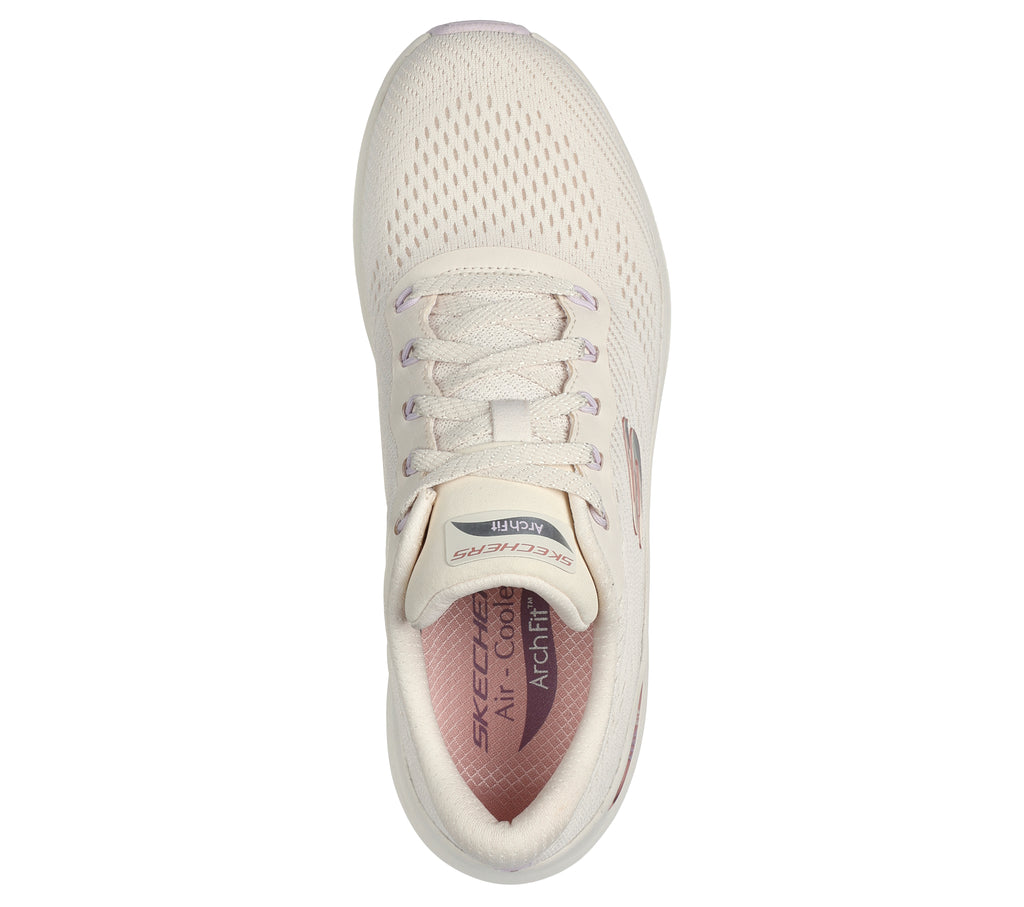 Sneakers bianche da donna in tessuto mesh Skechers Arch Fit 2.0 - Big League