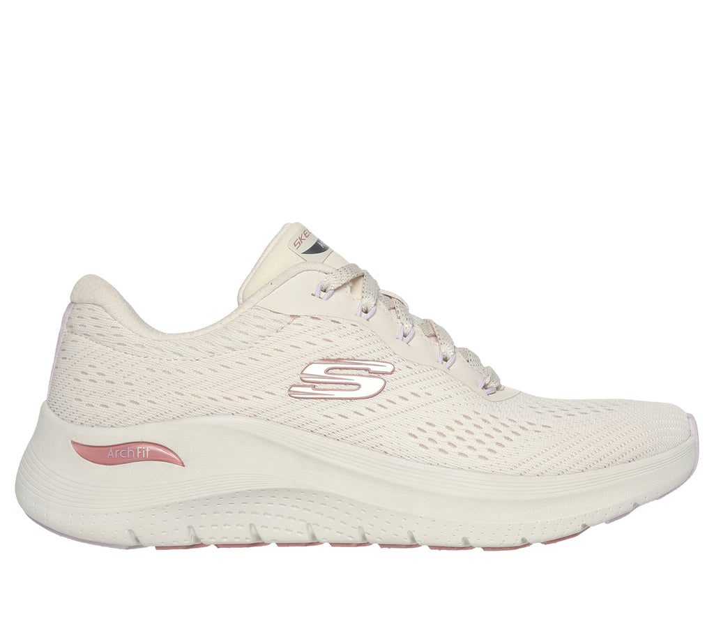 Sneakers bianche da donna in tessuto mesh Skechers Arch Fit 2.0 - Big League