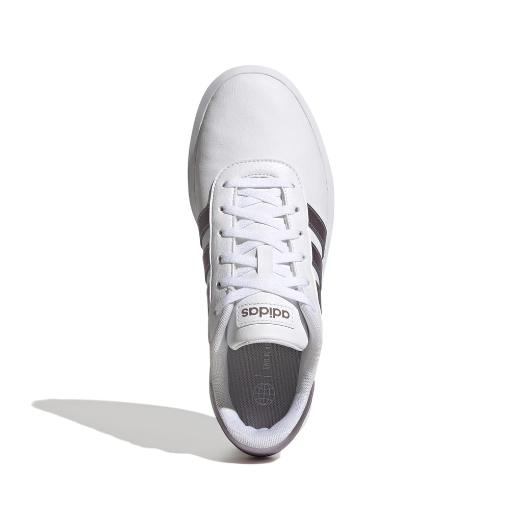 Sneakers bianche da donna con suola platform adidas Court