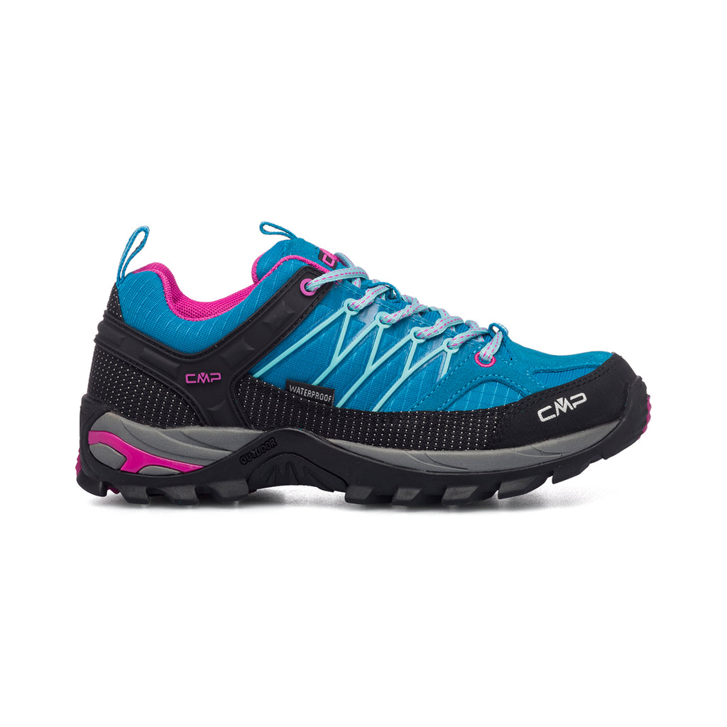Scarpe da trekking azzurre in tessuto waterproof CMP Rigel Low