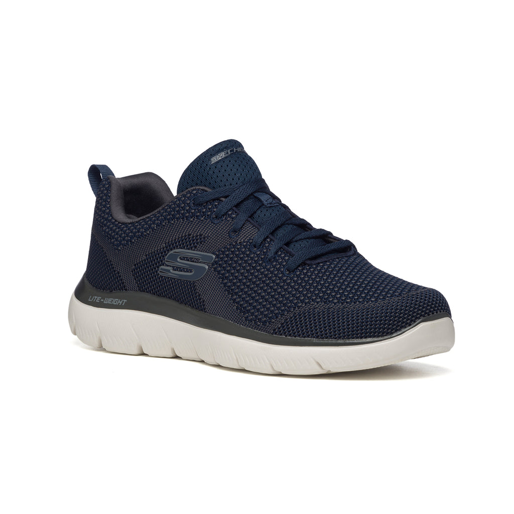 Scarpe da running blu con suola Memory Foam Skechers Summits