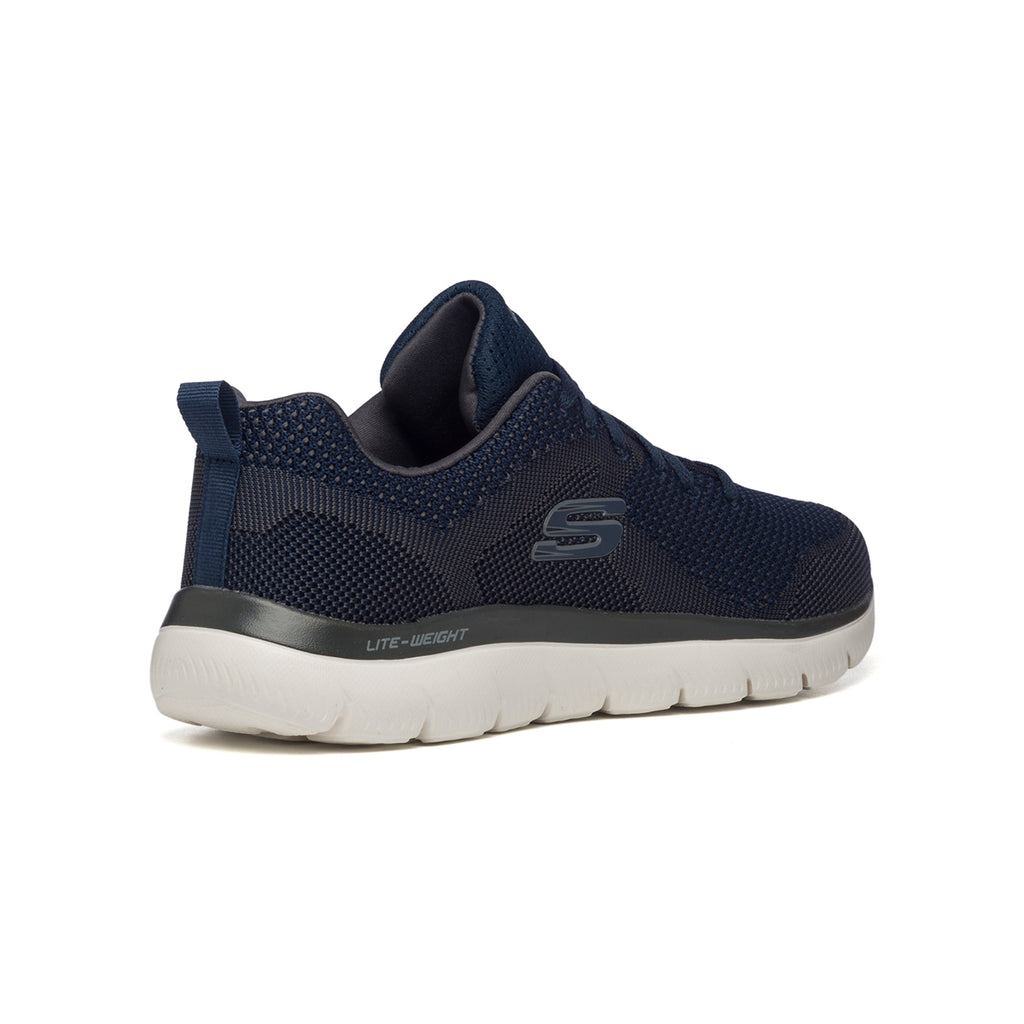 Scarpe da running blu con suola Memory Foam Skechers Summits