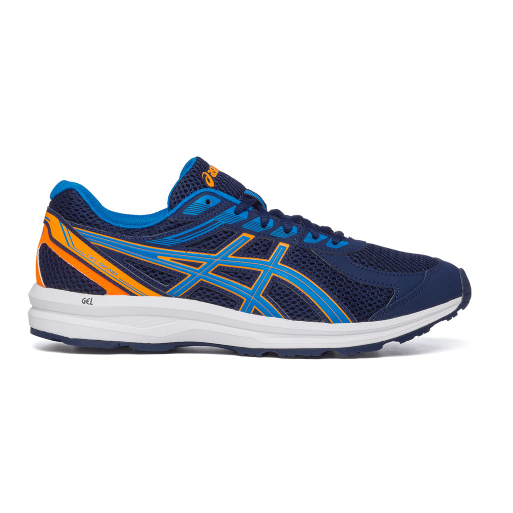 Scarpe da running blu con dettagli arancioni Asics Gel-Braid