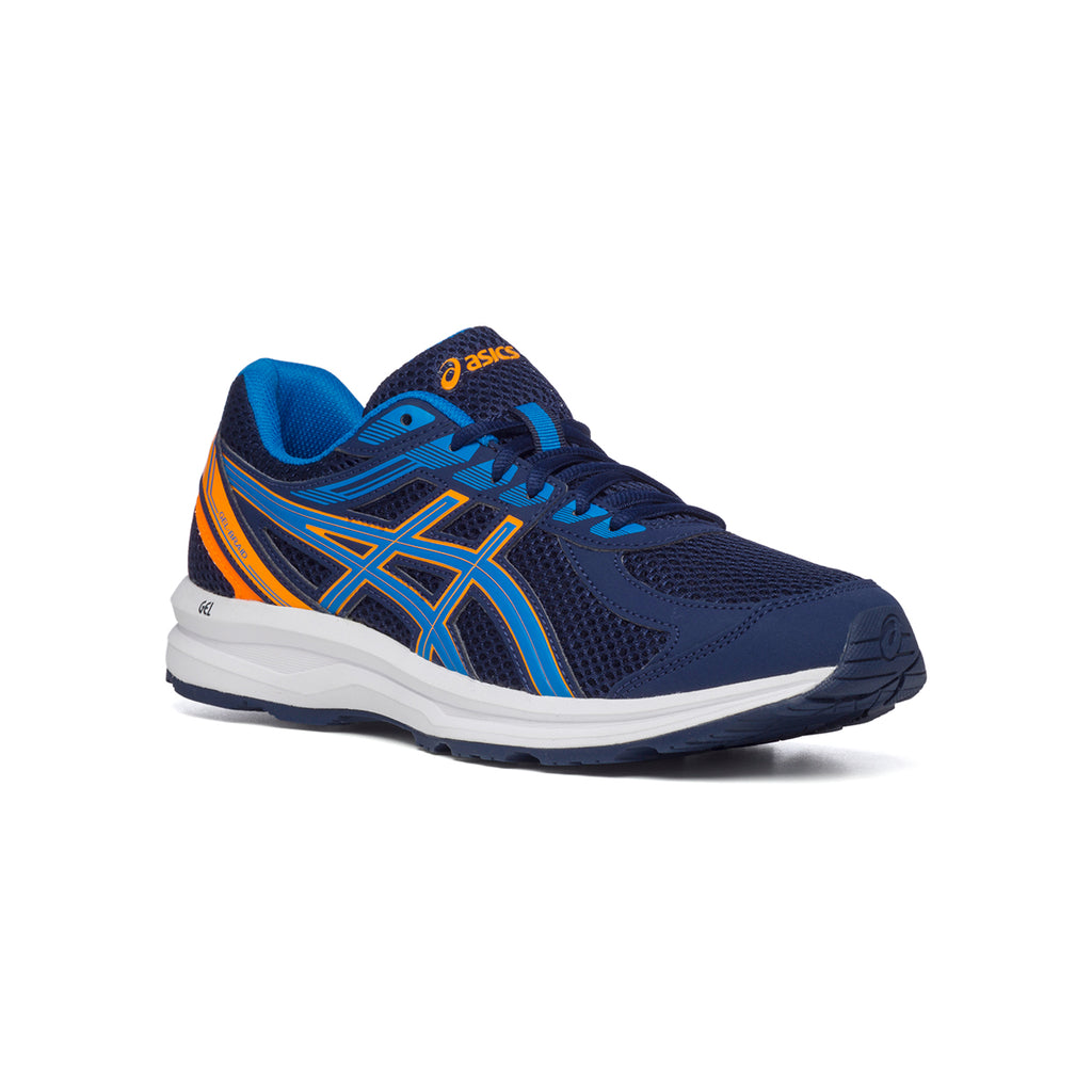 Scarpe da running blu con dettagli arancioni Asics Gel-Braid