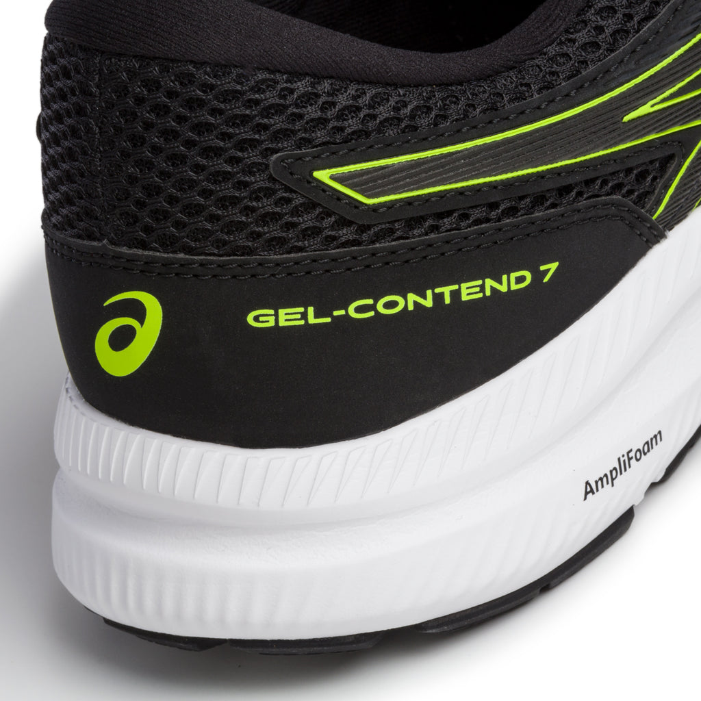 Scarpe da running nere con suola AmpliFoam Asics Gel-Contend 7