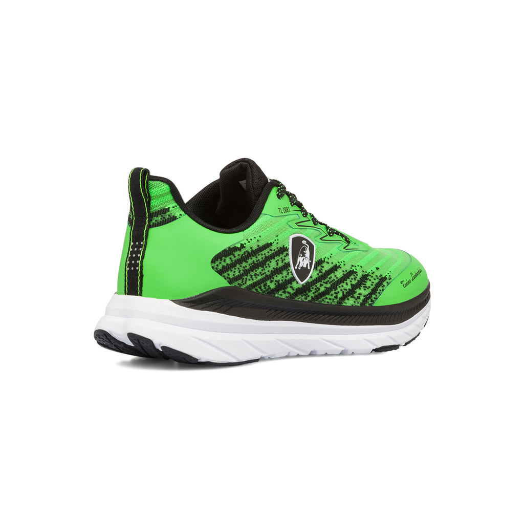 Sneakers verdi e nere da uomo con logo laterale Tonino Lamborghini Raptorkick Signature