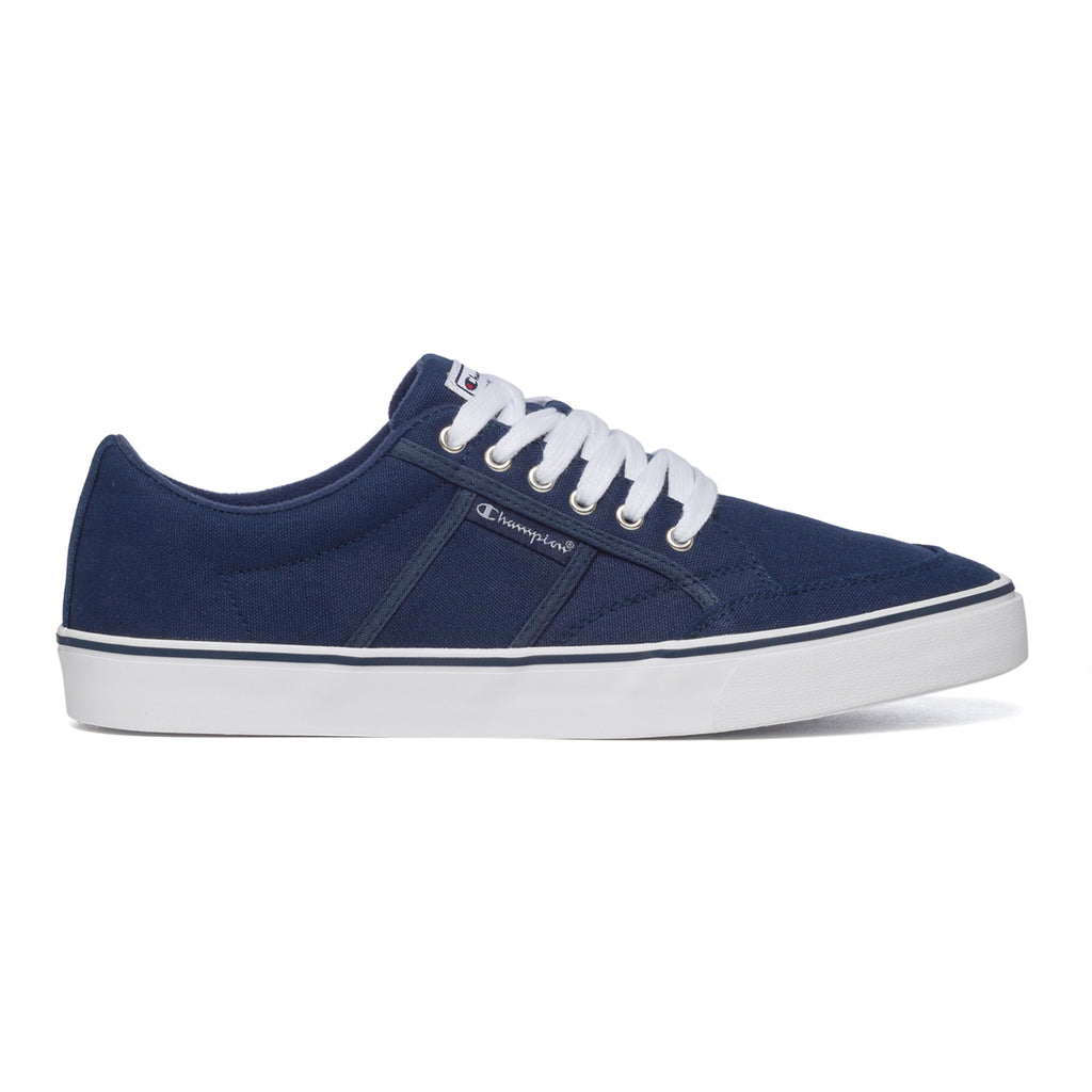 Sneakers blu in canvas con logo laterale Champion Placard