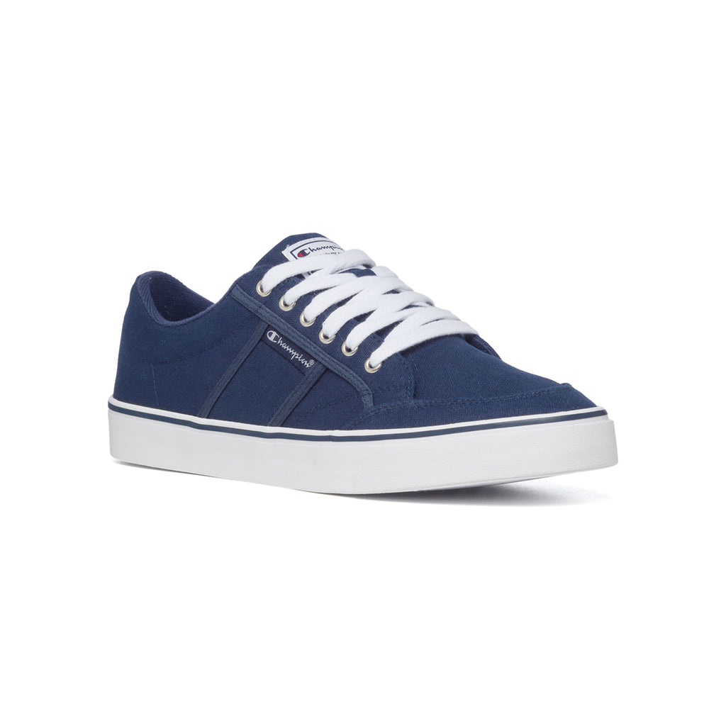 Sneakers blu in canvas con logo laterale Champion Placard