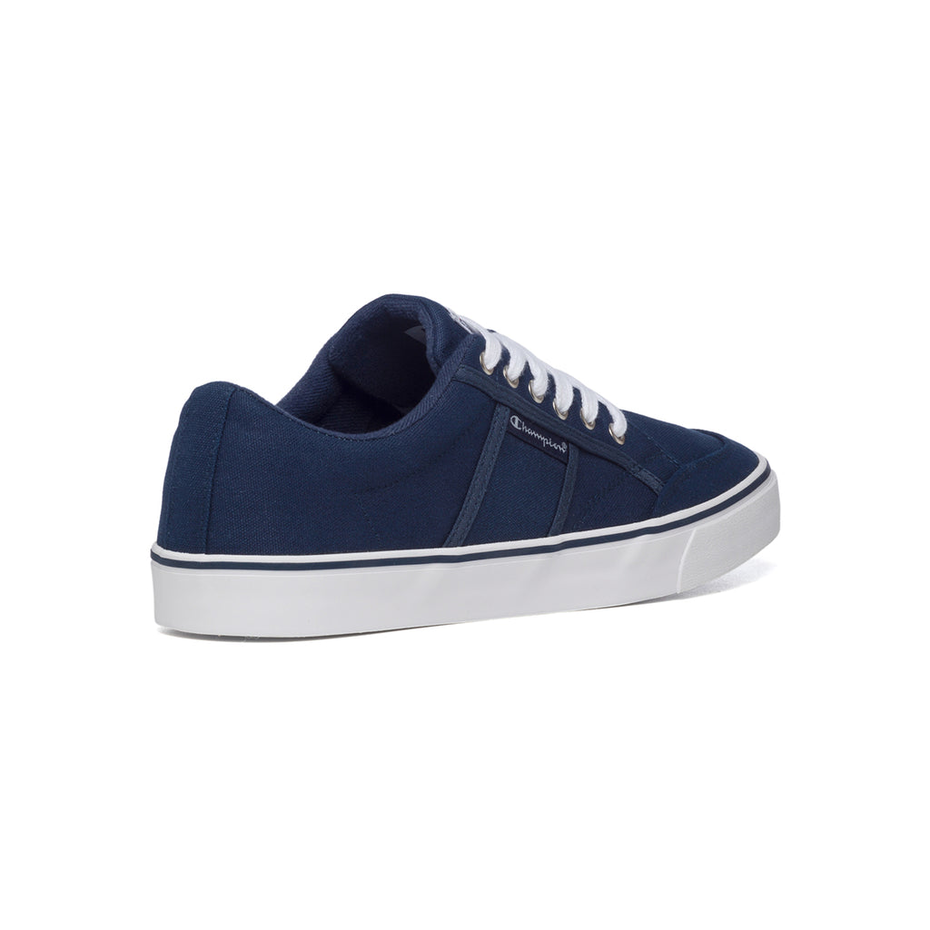 Sneakers blu in canvas con logo laterale Champion Placard